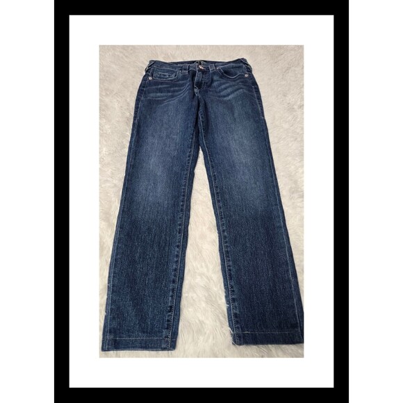 True Religion Halle Mid Rise Super Skinny Dark Wash Denim Jeans Size 29x29 - Picture 1 of 15